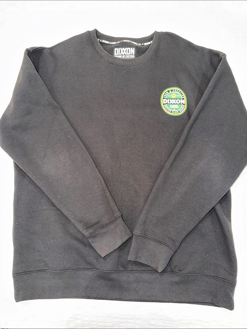 Dixxon Flannel Company Graphic Crewneck Sweatshirt XL Black